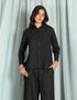 JACQUARD WIDE LEG TROUSER